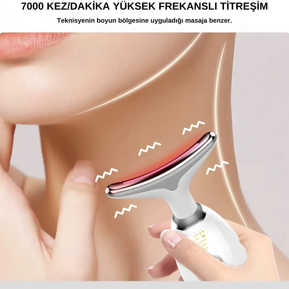VitrinGo EMS Mikro Akım & LED Işıklı Yüz Masaj Cihazı
